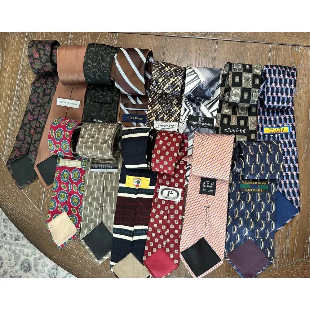 EUC LOT x 14 Asst. Colors/Prints & Designers Men's Neck Ties Great Starter Set!